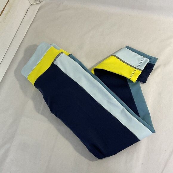 New The Nike One Activewear Pant Mid Rise 7/8 Length Blue Block Women's Small - Picture 9 of 9